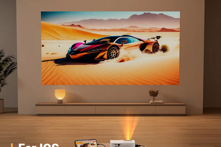 Mini Projector 1080P Portable Projector, Compatible with Ios/Android/ Windows/Tv/Hdmi/Usb White 1PC