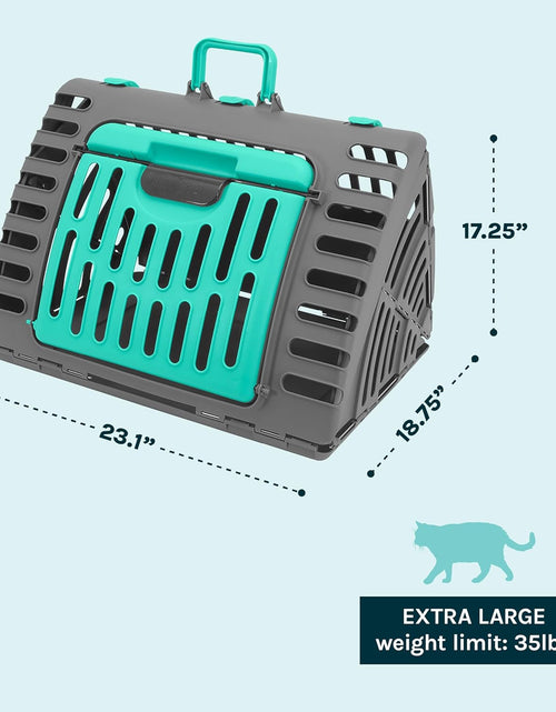 Load image into Gallery viewer, Foldable Travel Cat Carrier - Front Door Plastic Collapsible Carrier Collection, Waterproof Bed
