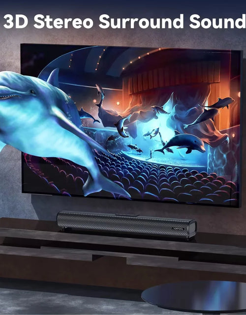 Load image into Gallery viewer, S20L Sound Bars for TV, 3D Surround Sound System TV Sound Bar, 2.1 Ch Home Theater Audio with Built-In Subwoofer,50W TV Speakers | HDMI ARC, Bluetooth, Optical, RCA, USB &amp; AUX Wall Mountable

