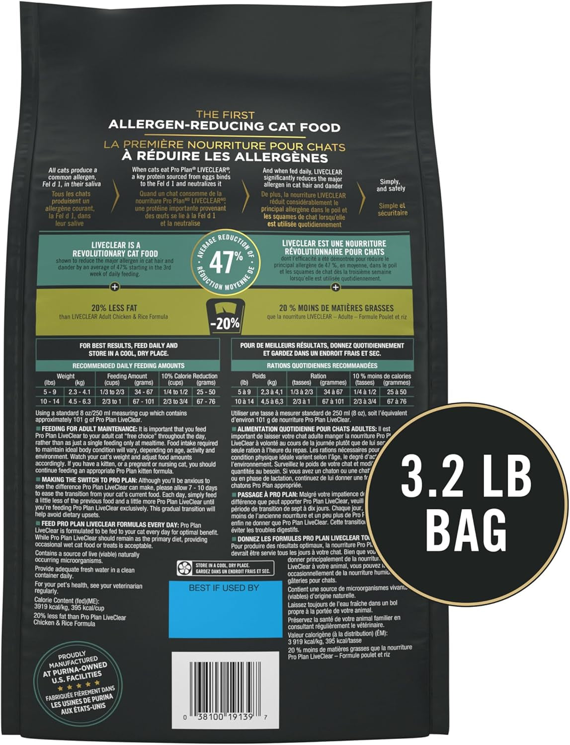 Liveclear with Probiotics Allergen Reducing Weight Management Adult Dry Cat Food