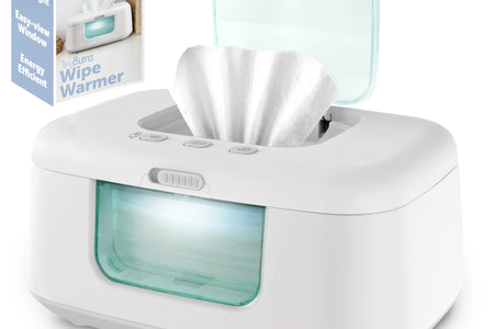 Baby Wipe Warmer & Dispenser with LED Changing Light & On/Off Switch by