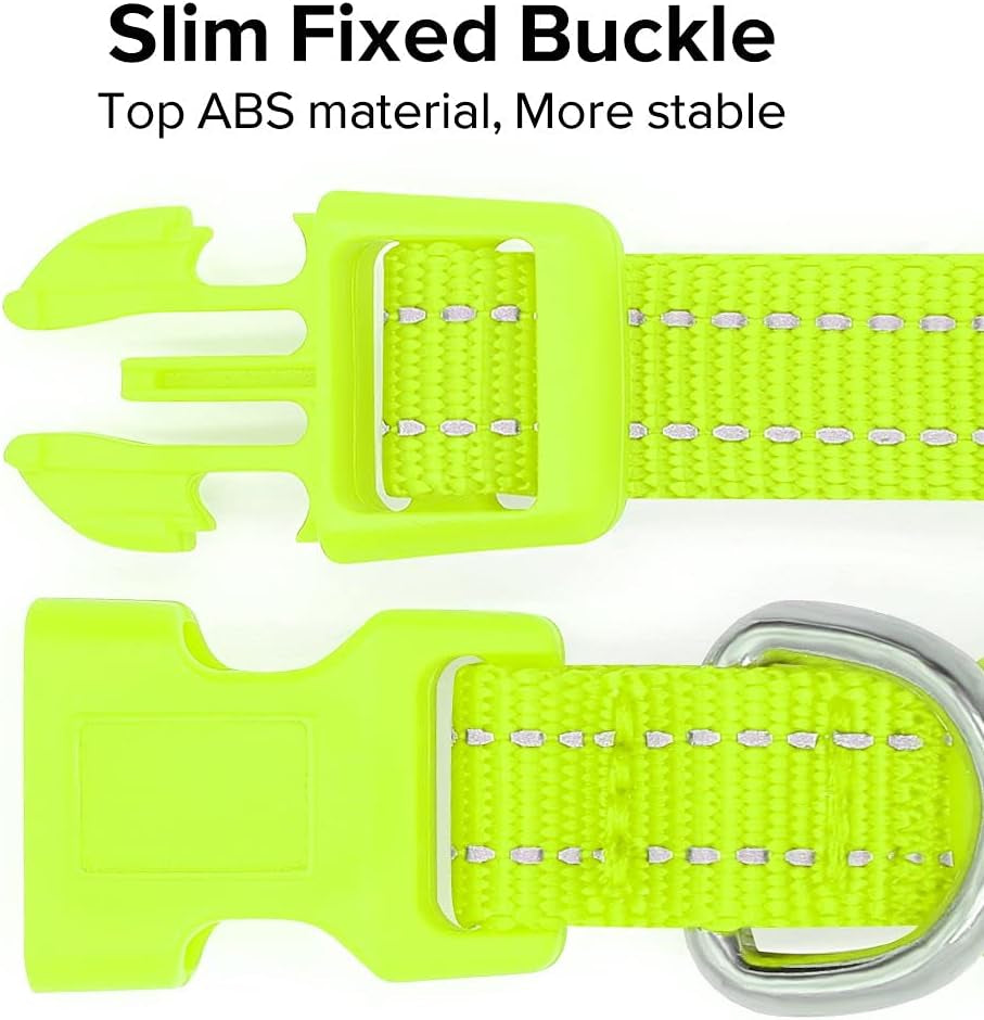 Light up Dog Collars - Adjustable Puppy Collar, Rechargeable LED Dog Collar for Small Dogs, Adjustable Cat Collar, Glowing Dog Lights for Night Walking (Green, XS)