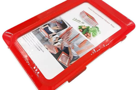 Reusable Food Preservation Tray Stackable Creative Meal Prep Containers 30*21Cm Bpa-Free Plastic Fresh Storage Container