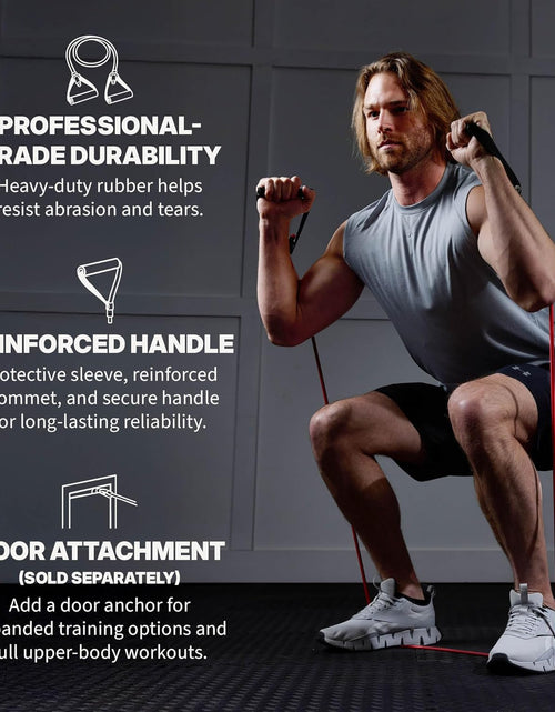 Load image into Gallery viewer, Xertube Resistance Bands with Handles – All Exercise Cords Sold Separately with Home Gym Fitness Door Anchor Attachment Option

