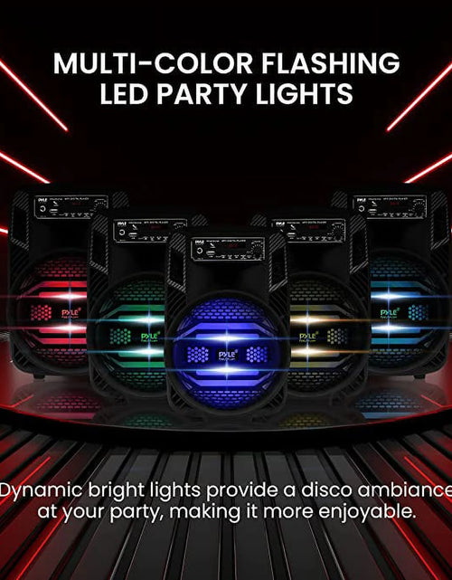 Load image into Gallery viewer, Portable Bluetooth PA Speaker - 300W Rechargeable Outdoor Bluetooth Speaker Portable PA System
