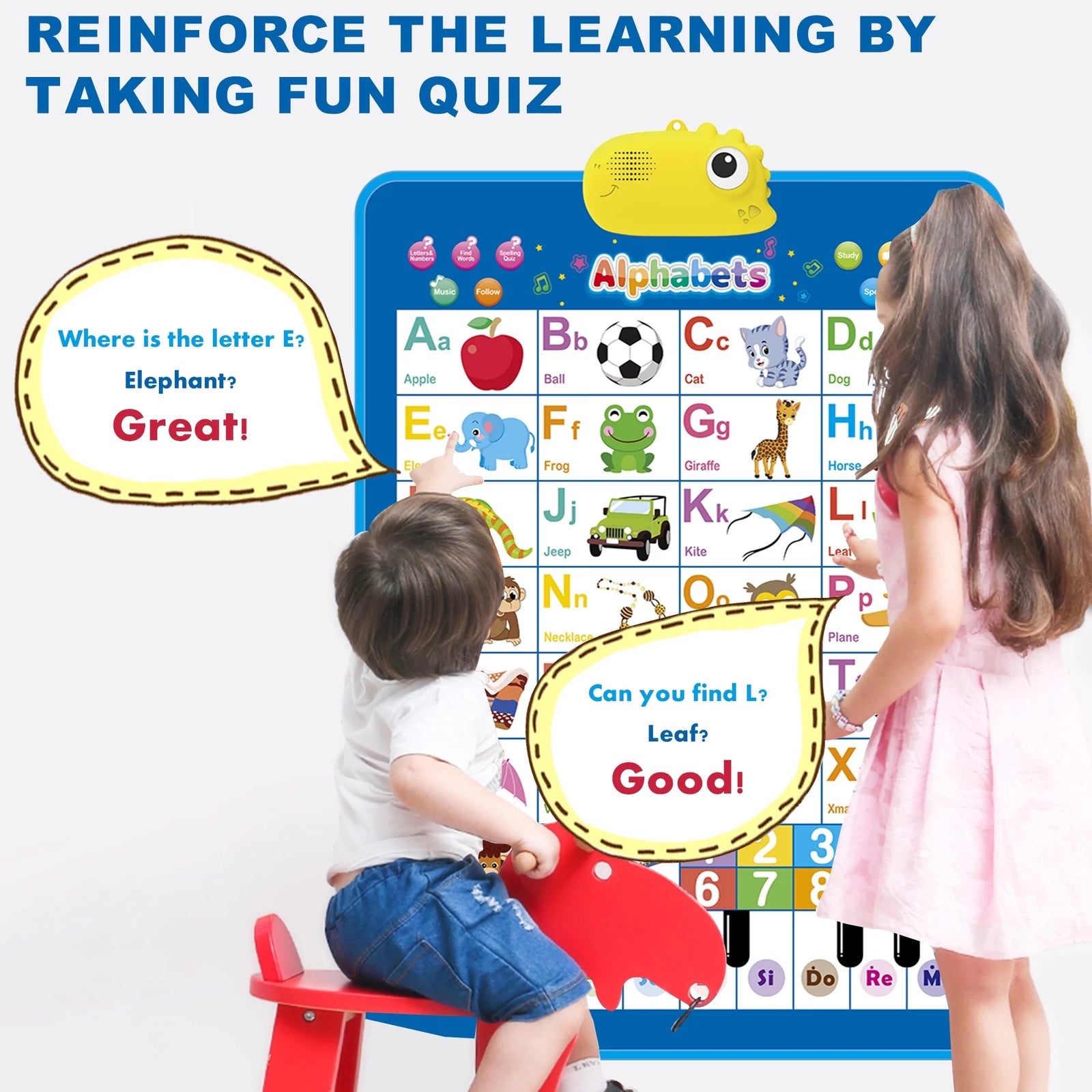 Dinosaur Electronic Learning Chart, Interactive Preschool Toy