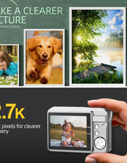 Load image into Gallery viewer, Kids Digital Camera 48MP 8X Digital Zoom Mini Compact Cameras, 2.7 Inch FHD Pocket Cameras
