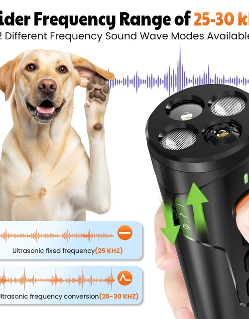 Load image into Gallery viewer, Ultrasonic anti Barking Device, Handheld Dog Bark Deterrent Device Stops Bad Behavior, Alternative to Painful Dog Shock Collar
