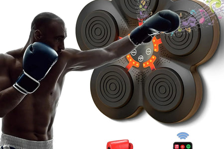 Music Boxing Machine, Electronic Boxing Training Equipment for Speed and Agility Training, Smart Boxing Machine Trainer with Boxing Gloves for Varied Workouts