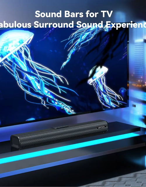 Load image into Gallery viewer, S20L Sound Bars for TV, 3D Surround Sound System TV Sound Bar, 2.1 Ch Home Theater Audio with Built-In Subwoofer,50W TV Speakers | HDMI ARC, Bluetooth, Optical, RCA, USB &amp; AUX Wall Mountable
