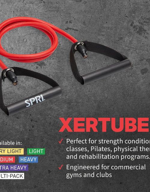 Load image into Gallery viewer, Xertube Resistance Bands with Handles – All Exercise Cords Sold Separately with Home Gym Fitness Door Anchor Attachment Option
