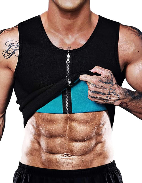 Load image into Gallery viewer, Men Sauna Vest Hot Sweat Waist Trainer Corset Neoprene Tank Top Shapewear Slimming Shirt Workout Suit
