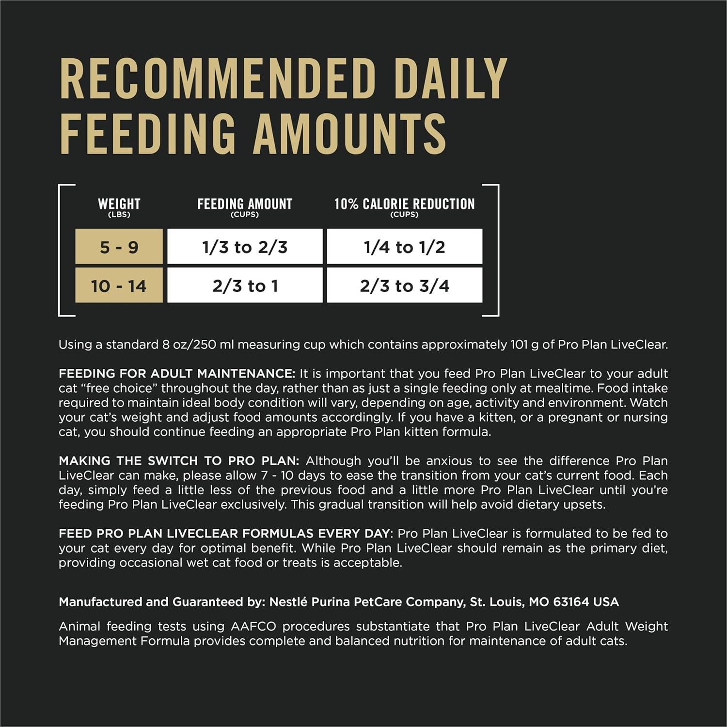 Liveclear with Probiotics Allergen Reducing Weight Management Adult Dry Cat Food