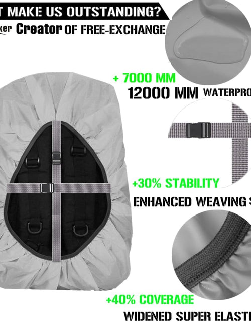 Load image into Gallery viewer, Waterproof Backpack Rain Cover, 12000Mm Ultra-Waterproof, Upgraded Ultra-Strong Multilayers, Antislip Buckle Strap
