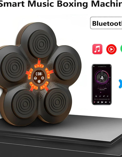Load image into Gallery viewer, Music Boxing Machine, Electronic Boxing Training Equipment for Speed and Agility Training, Smart Boxing Machine Trainer with Boxing Gloves for Varied Workouts

