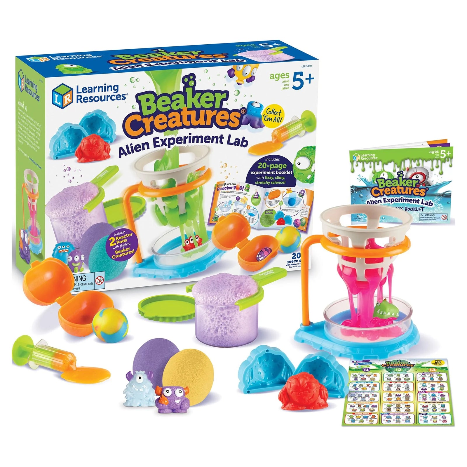 Beaker Creatures Alien Experiment Lab - 18 Pieces Boys and Girls Ages 5, 6, 7+ Science Toys, Science Kit for Kids