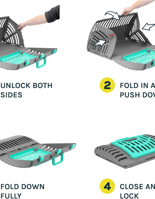 Load image into Gallery viewer, Foldable Travel Cat Carrier - Front Door Plastic Collapsible Carrier Collection, Waterproof Bed
