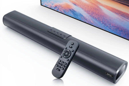 S20L Sound Bars for TV, 3D Surround Sound System TV Sound Bar, 2.1 Ch Home Theater Audio with Built-In Subwoofer,50W TV Speakers | HDMI ARC, Bluetooth, Optical, RCA, USB & AUX Wall Mountable