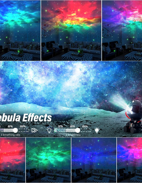Load image into Gallery viewer, Astronaut Galaxy Projector, Starry Sky Nebula Projection Night Light with Remote Control and Timer, Suitable for Bedroom and Party Decoration
