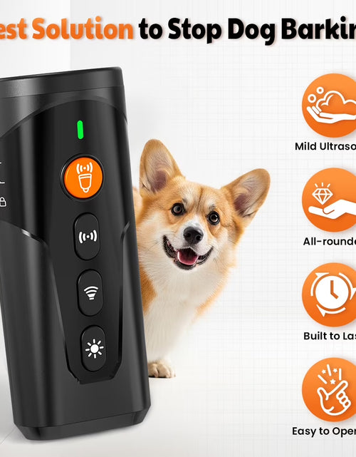 Load image into Gallery viewer, Ultrasonic anti Barking Device, Handheld Dog Bark Deterrent Device Stops Bad Behavior, Alternative to Painful Dog Shock Collar
