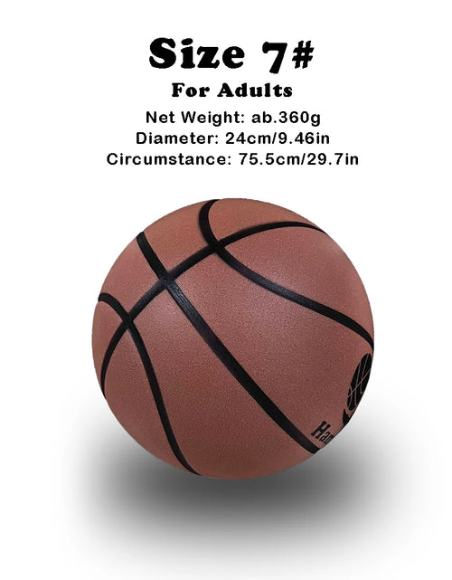 Load image into Gallery viewer, Grooved Silent Basketball 29.5''/27.9''Foam Basketball Indoor Training Silent Ball Dribbling Quietly Bounce Basketball No Noise
