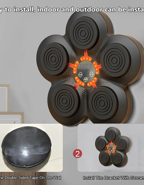 Load image into Gallery viewer, Music Boxing Machine, Electronic Boxing Training Equipment for Speed and Agility Training, Smart Boxing Machine Trainer with Boxing Gloves for Varied Workouts
