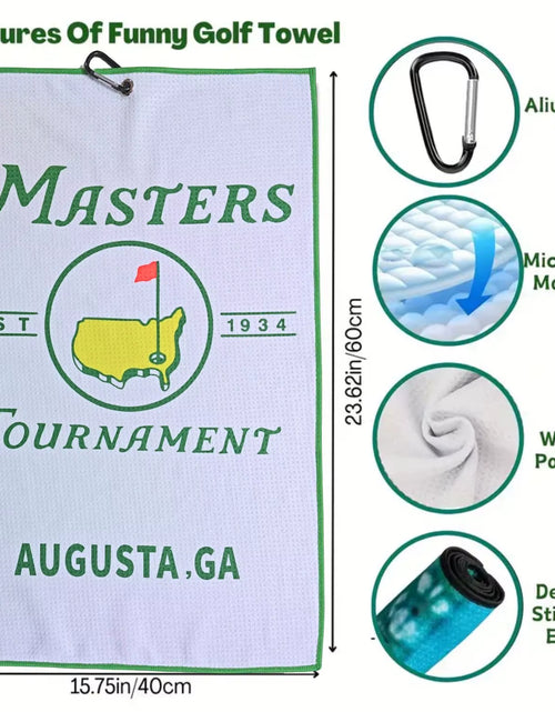 Load image into Gallery viewer, Funny Microfiber Premium Golf Towel,Printed Golf Towels for Golf Bags for Men&amp;Women, Great Golf Accessories for Men Golfers
