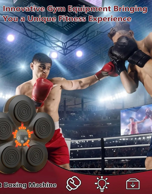 Load image into Gallery viewer, Music Boxing Machine, Electronic Boxing Training Equipment for Speed and Agility Training, Smart Boxing Machine Trainer with Boxing Gloves for Varied Workouts
