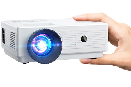 Mini Projector 1080P Portable Projector, Compatible with Ios/Android/ Windows/Tv/Hdmi/Usb White 1PC