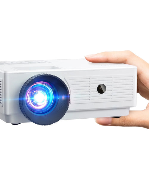 Load image into Gallery viewer, Mini Projector 1080P Portable Projector, Compatible with Ios/Android/ Windows/Tv/Hdmi/Usb White 1PC

