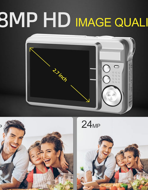 Load image into Gallery viewer, Kids Digital Camera 48MP 8X Digital Zoom Mini Compact Cameras, 2.7 Inch FHD Pocket Cameras

